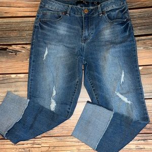 EUC 1822 Denim, distressed, sz 12